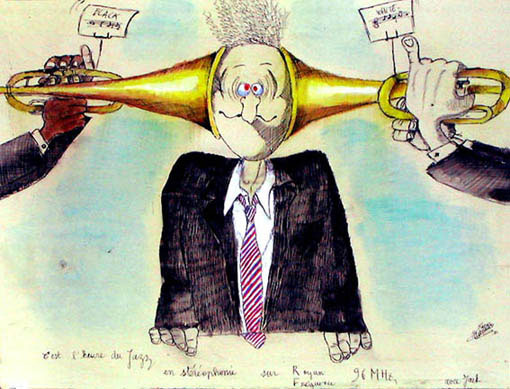 Les ravages du jazz? dessin�s par un auditeur de Jacques Machefert